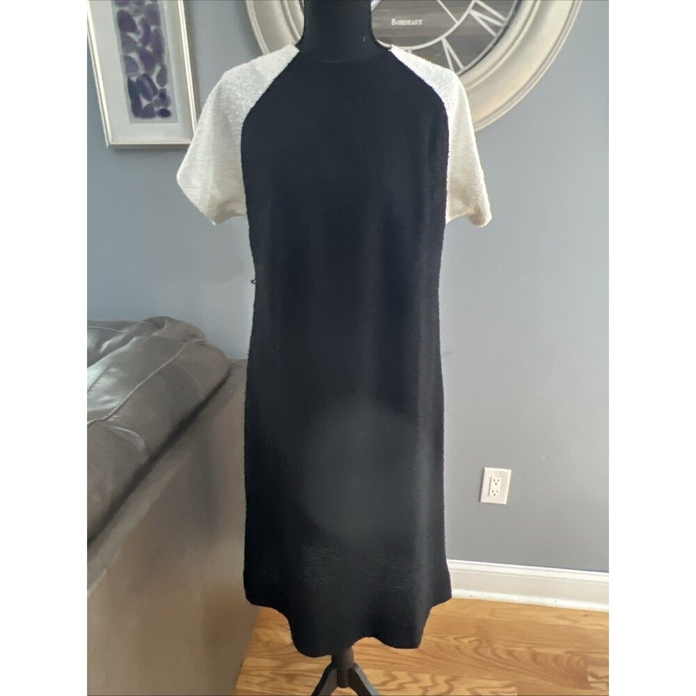 Leslie Pomer︱ILGWU︱1960's︱Size 16︱Black & White︱Dress